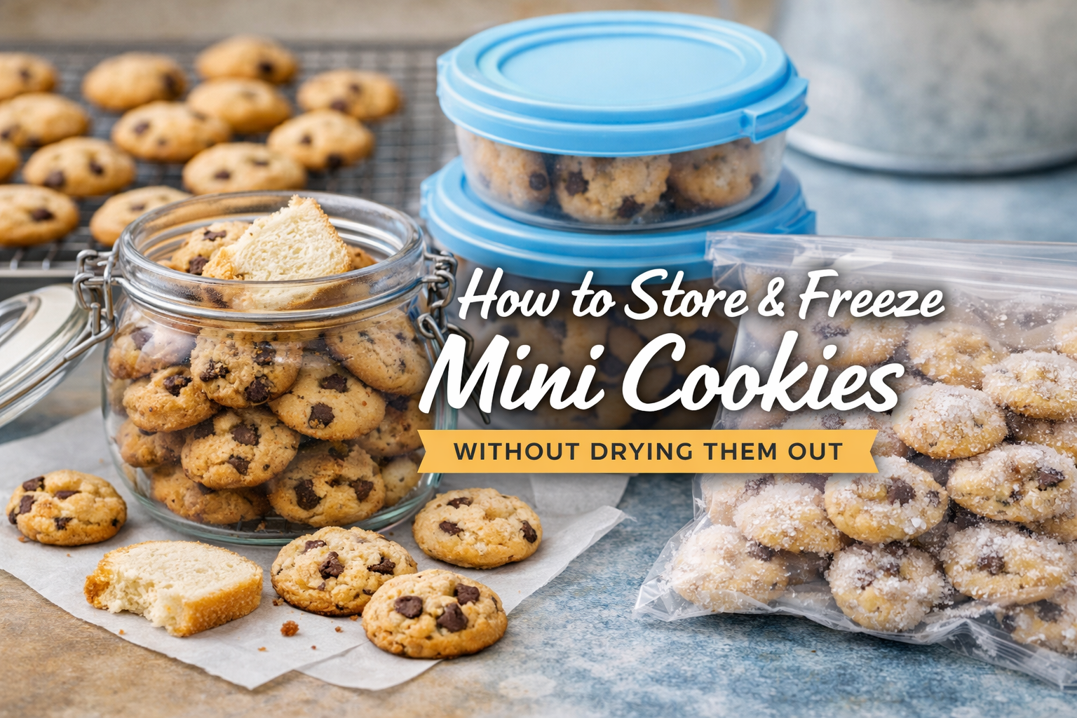 How to Store & Freeze Mini Cookies Without Drying Them Out