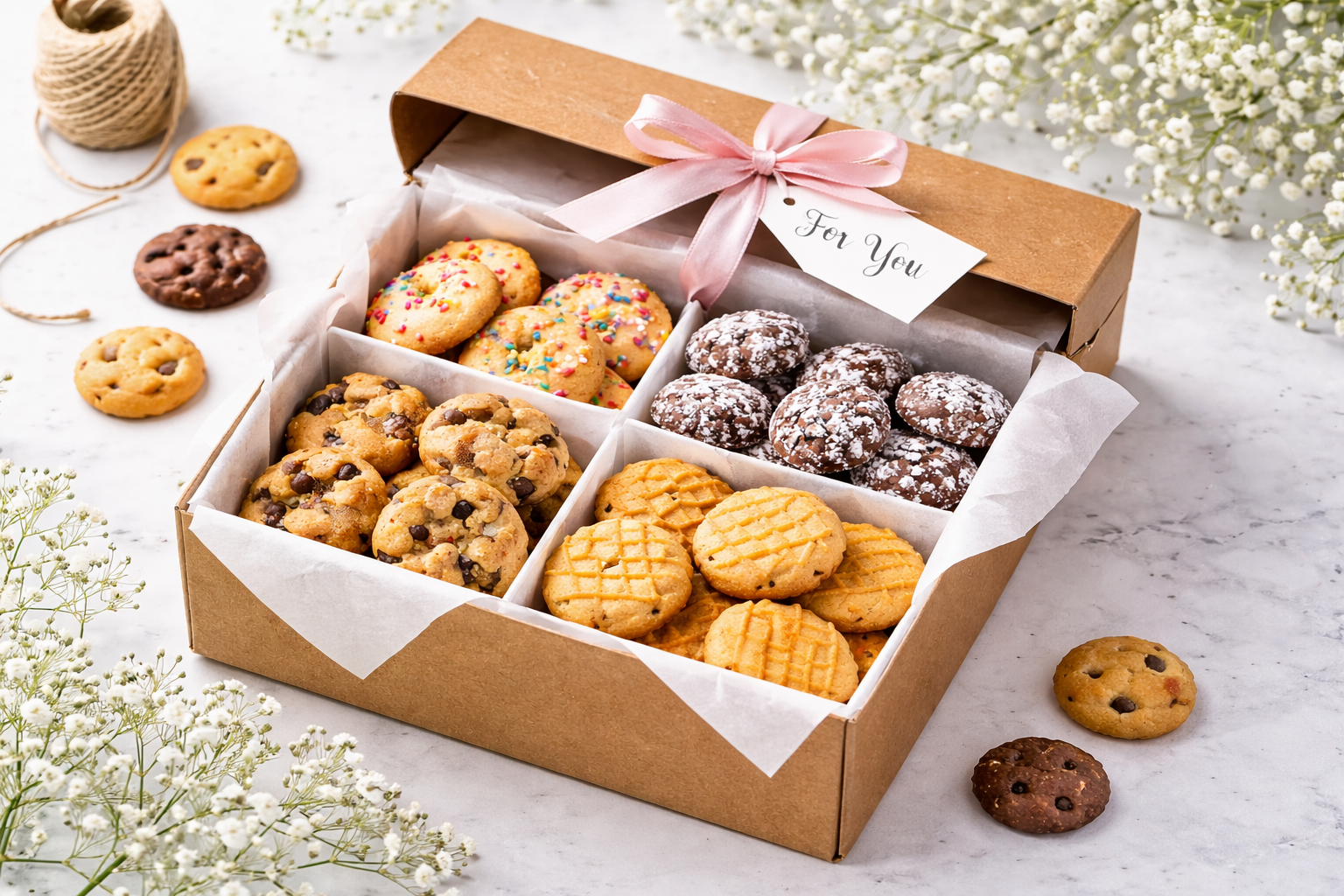 🎁 Mini Cookie Assortment Boxes (Perfect for Gifts)