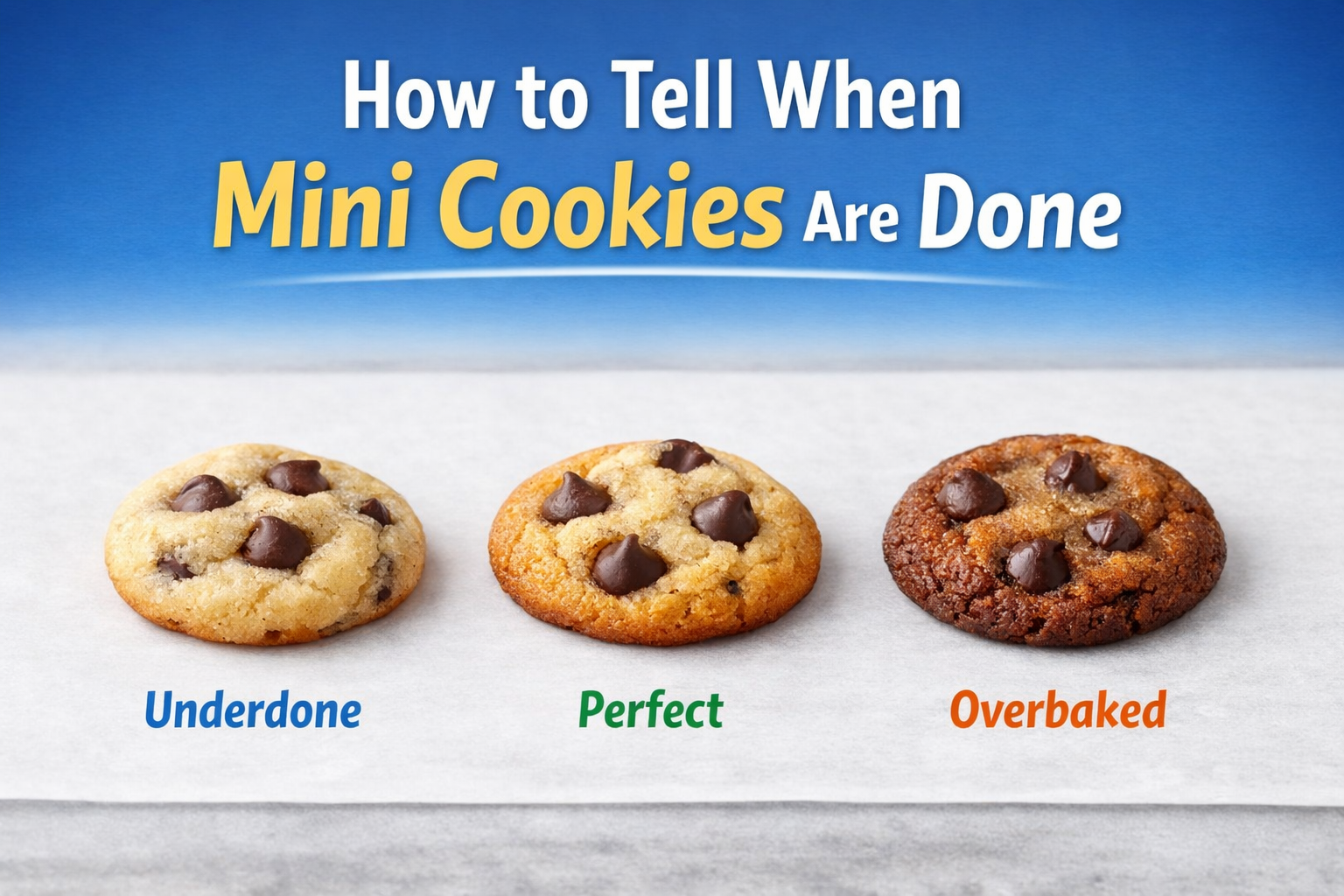 🍪 How to Tell When Mini Cookies Are Done