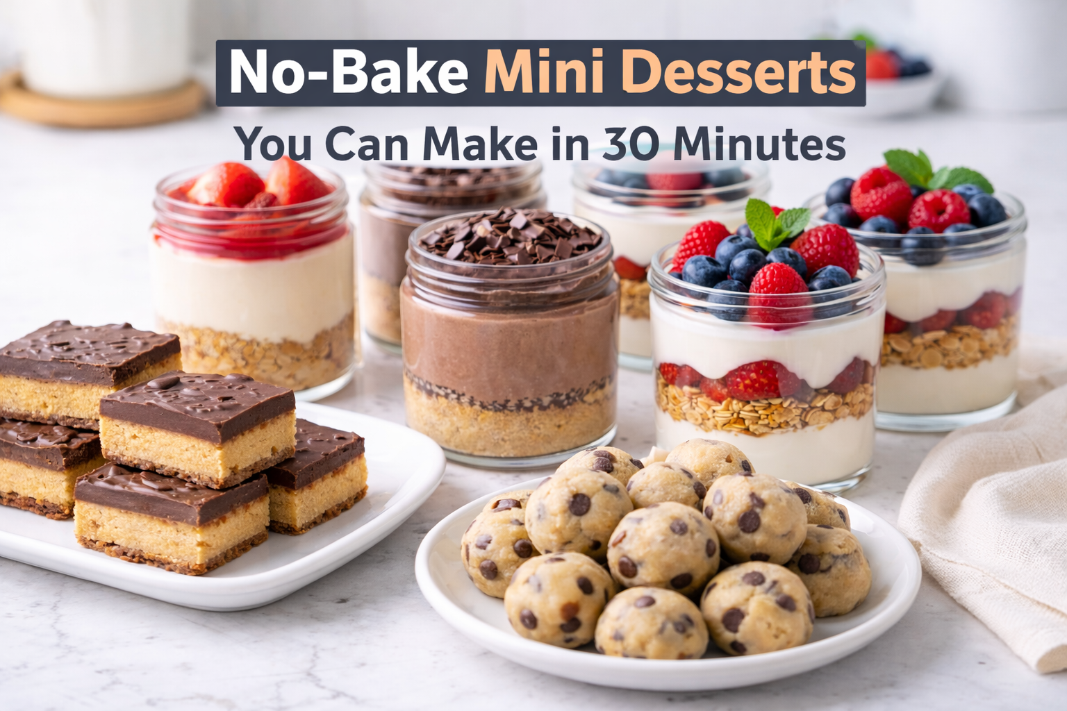 🍰 No-Bake Mini Desserts You Can Make in 30 Minutes